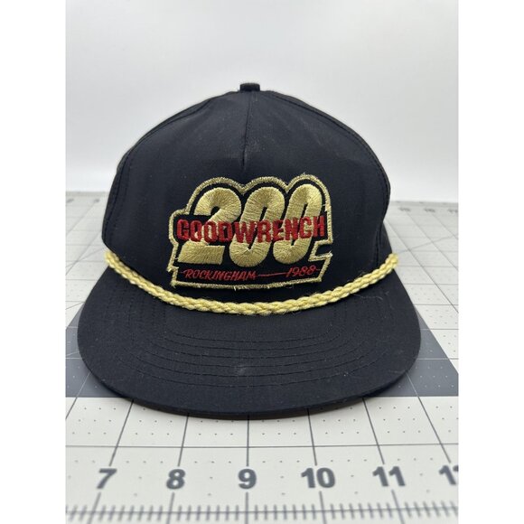 Goodwrench Other - Goodwrench 200 Rockingham 1988 Black Snapback Hat Embroidered Adjustable Rope